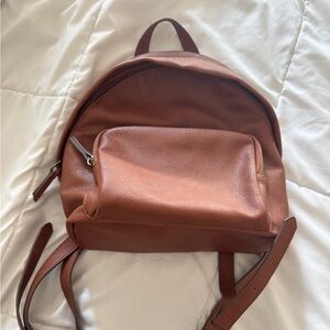 Mini leather backpack